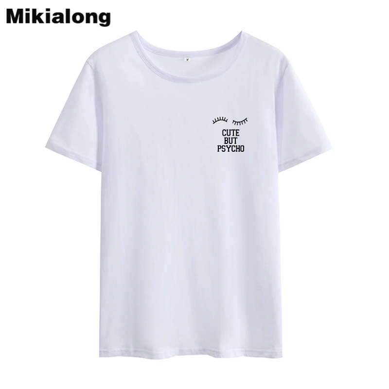 MIkialong Cute But Psycho Pocket Harajuku T Shirt Women 2018 Summer Short Sleeve Cotton Tee Shirt Femme Tumblr Women Tshirt
MIkialong Cute But Psycho Pocket Harajuku T Shirt Women 2018 Summer Short Sleeve Cotton Tee Shirt Femme Tumblr Women Tshirt