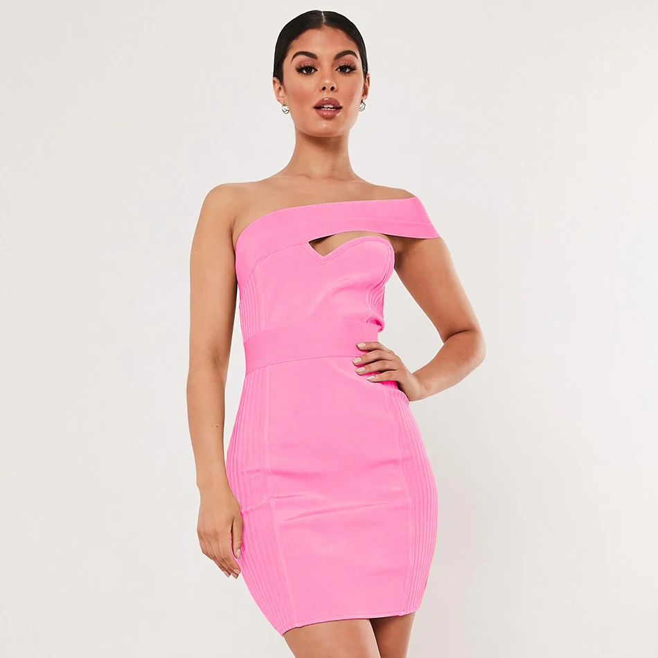 Adyce 2019 New Summer Bodycon Bandage Dress Women Vestidos Sexy Sleeveless Elegant Pink One Shoulder Mini Celebrity Party Dress
Adyce 2019 New Summer Bodycon Bandage Dress Women Vestidos Sexy Sleeveless Elegant Pink One Shoulder Mini Celebrity Party Dress