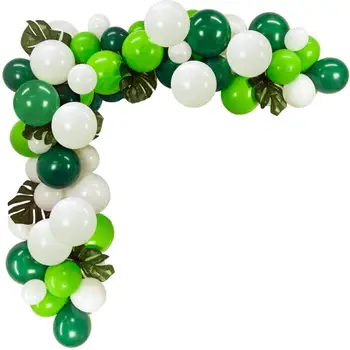Jungle Party Balloon,Pack of 100-Green White Latex Balloons 10" For Birthday Party St. Patrick's Day Decoration
Jungle Party Balloon,Pack of 100-Green White Latex Balloons 10" For Birthday Party St. Patrick's Day Decoration