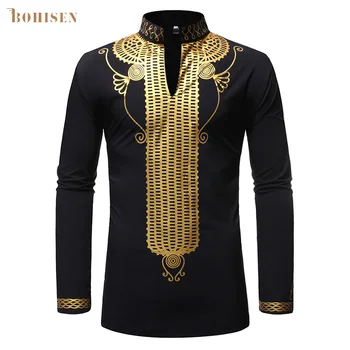 BOHISEN Black African Dashiki Print Shirt Men 2019 Fashion Hip Hop Streetwear Afrian Clothes Men Slim Fit Long Sleeve Shirt Male
BOHISEN Black African Dashiki Print Shirt Men 2019 Fashion Hip Hop Streetwear Afrian Clothes Men Slim Fit Long Sleeve Shirt Male