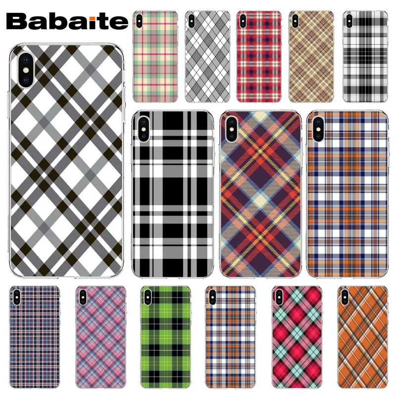 Babaite Plaid Checked Checkered Newly Arrived Cell Phone Case for Apple iPhone 8 7 6 6S Plus X XS MAX 5 5S SE XR Mobile Cases
Babaite Plaid Checked Checkered Newly Arrived Cell Phone Case for Apple iPhone 8 7 6 6S Plus X XS MAX 5 5S SE XR Mobile Cases