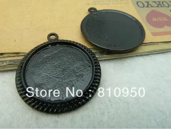 30pcs/lot Inner:25MM Alloy/Metal Black Blank Tray pendant Cameo cabochon,DIY Jewelry base cameo settings Findings
30pcs/lot Inner:25MM Alloy/Metal Black Blank Tray pendant Cameo cabochon,DIY Jewelry base cameo settings Findings
