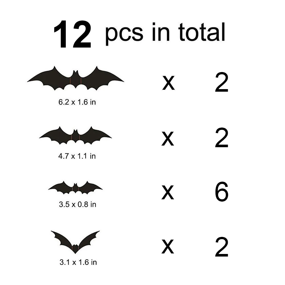 Newly 12/60Pcs 3D Bat Wall Sticker Scary Halloween Home Decoration Window Decals XSD88
Newly 12/60Pcs 3D Bat Wall Sticker Scary Halloween Home Decoration Window Decals XSD88