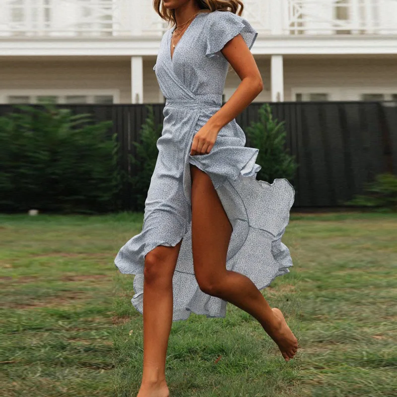 Women Summer Dresses 2019 Bohemian V-neck Long Dress Casual Loose Dress Fashion Ladies Beach Style Sundress Party Vestidos
Women Summer Dresses 2019 Bohemian V-neck Long Dress Casual Loose Dress Fashion Ladies Beach Style Sundress Party Vestidos