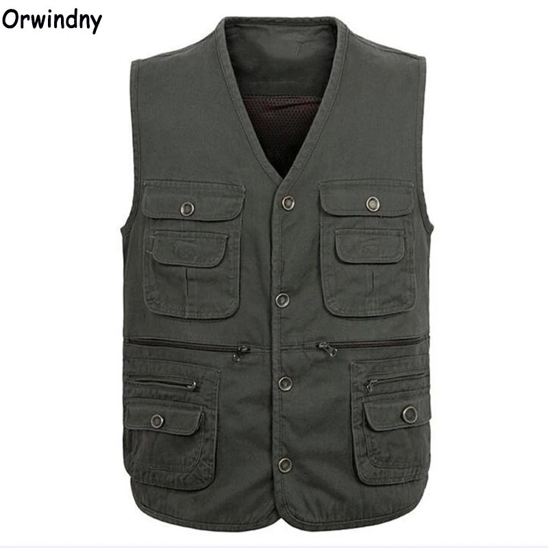 Orwindny Man Vests Male Spring And Summer Multi-pocket Vest Loose Vest Men's Clothing Vest Plus Size Army Green Tops
Orwindny Man Vests Male Spring And Summer Multi-pocket Vest Loose Vest Men's Clothing Vest Plus Size Army Green Tops