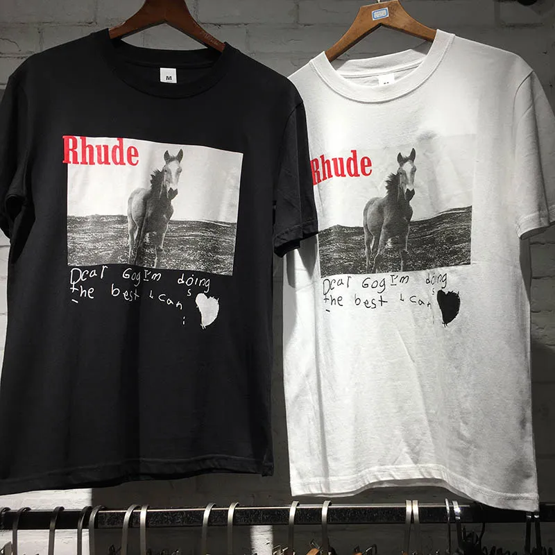 Rhude T Shirts 2019 New Men Women Streetwear Rhude Top Tees T-Shirts Summer Cotton Black White Plaid Short sleeveT Shirt
Rhude T Shirts 2019 New Men Women Streetwear Rhude Top Tees T-Shirts Summer Cotton Black White Plaid Short sleeveT Shirt