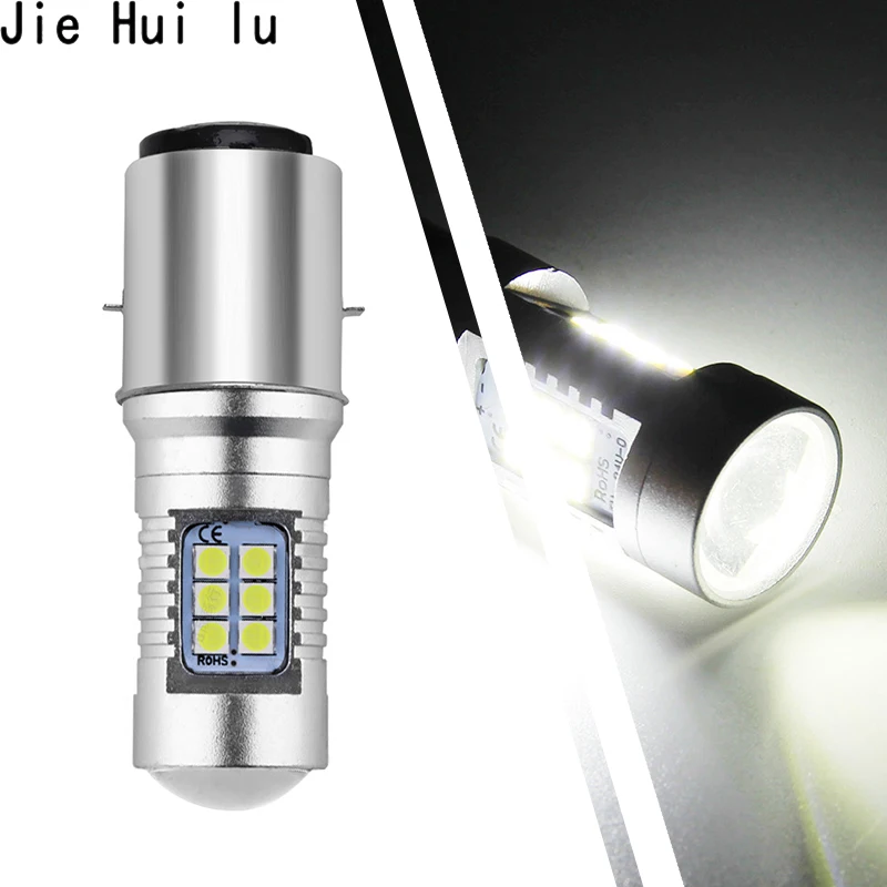 2pcs BA20D H6 LED Motorcycle Headlight Bulb 21 Chips 3030 SMD Bulbs 12V White Motorcycle Motorbike Moped Scooter ATV Light Lamp
2pcs BA20D H6 LED Motorcycle Headlight Bulb 21 Chips 3030 SMD Bulbs 12V White Motorcycle Motorbike Moped Scooter ATV Light Lamp