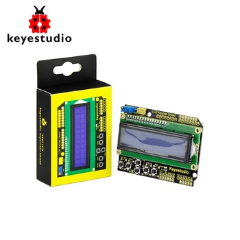 Keyestudio 1602LCD Keypad Shield For Arduino LCD Display ATMEGA2560 For Raspberry Pi UNO Blue Screen Blacklight Module
Keyestudio 1602LCD Keypad Shield For Arduino LCD Display ATMEGA2560 For Raspberry Pi UNO Blue Screen Blacklight Module