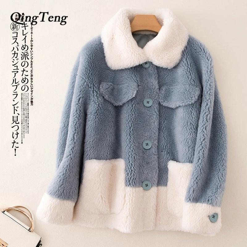 Teddy Coat Woman 30 Wool Faux Fur Women Teddy Bear Jackets Shaggy Ladies Patchwork Real Fur Coat Russia Warm Festival Clothing
Teddy Coat Woman 30 Wool Faux Fur Women Teddy Bear Jackets Shaggy Ladies Patchwork Real Fur Coat Russia Warm Festival Clothing