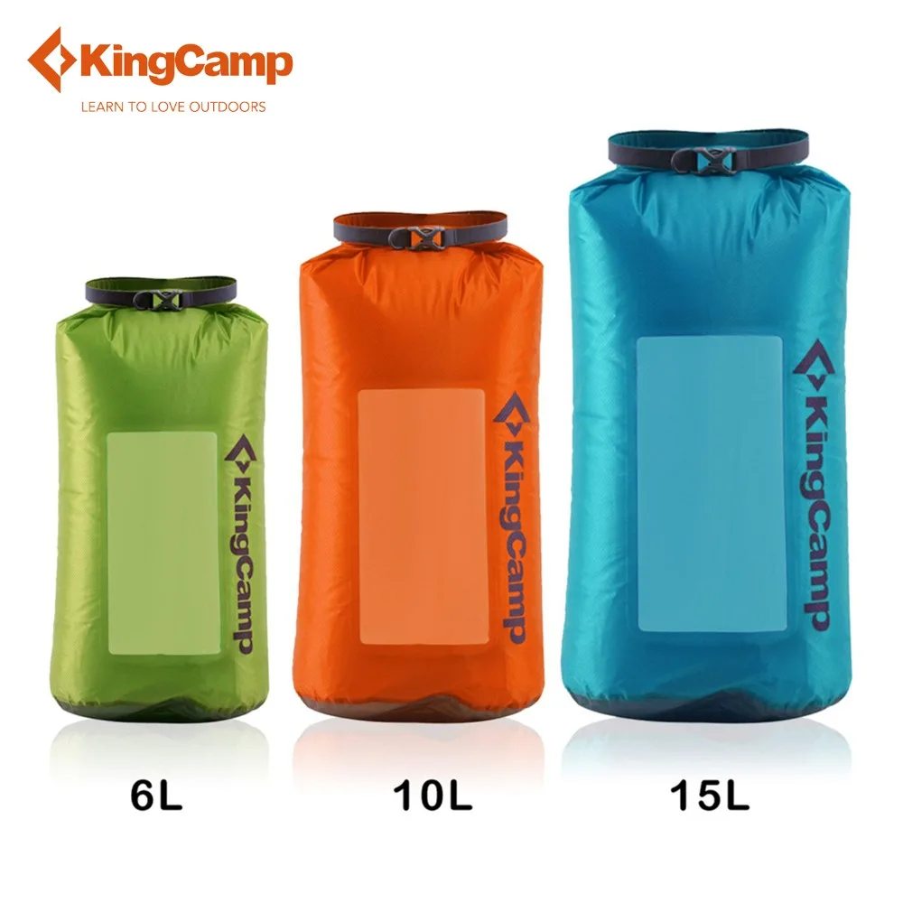KingCamp 6L/10L/15L dry bag waterproof Ultra-light Travel Visual Sack Pouch 30D Cordura fabric portable
KingCamp 6L/10L/15L dry bag waterproof Ultra-light Travel Visual Sack Pouch 30D Cordura fabric portable