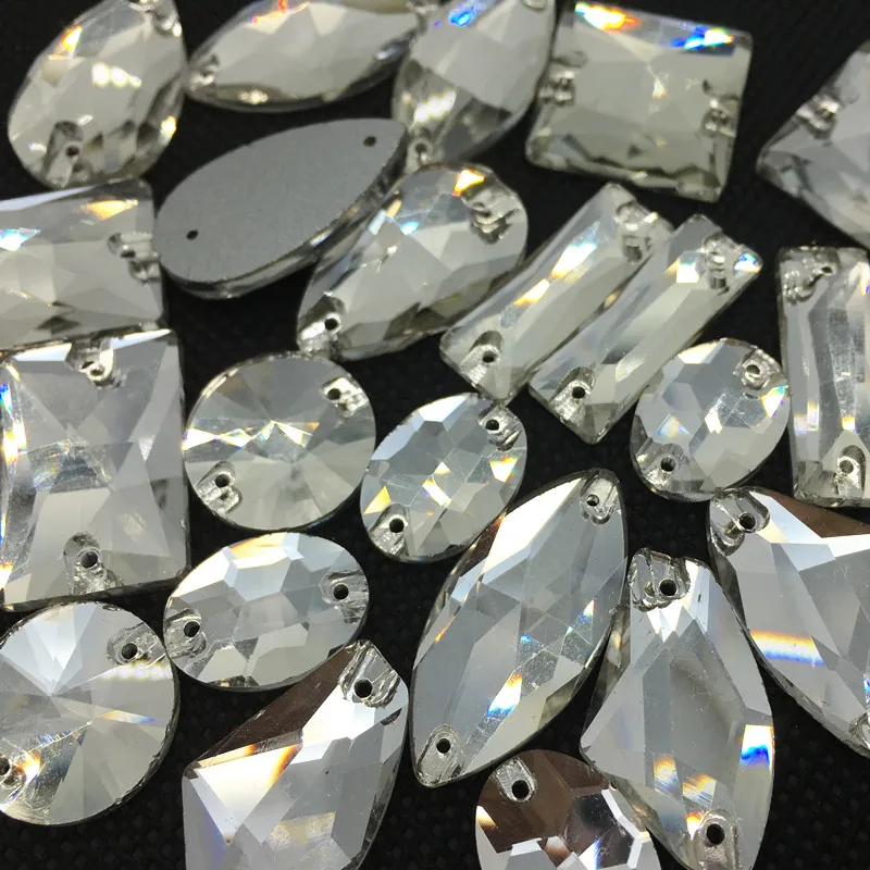 30 Pcs Random Mixed Shapes Sew on Rhinestones Crystal Clear Color Sewing Glass Crystal Jewelry Beads Flatback Sew On Stones
30 Pcs Random Mixed Shapes Sew on Rhinestones Crystal Clear Color Sewing Glass Crystal Jewelry Beads Flatback Sew On Stones