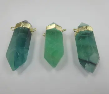 5pcs Gold Plated Green Gluorescent Stick Bead Pendant Two Holes Gemstone Loose Bead Spike Point Pendant Necklace Make 
5pcs Gold Plated Green Gluorescent Stick Bead Pendant Two Holes Gemstone Loose Bead Spike Point Pendant Necklace Make