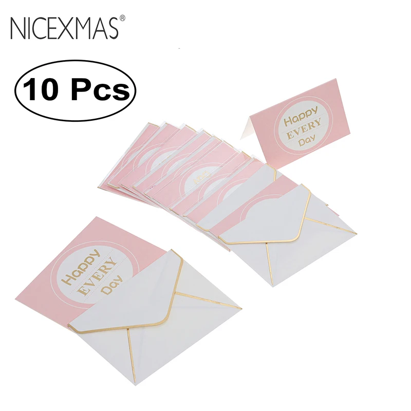 NICEXMAS 10pcs Happy Every Day Greeting Card with Envelopes Blessing Cards Blank Note Cards
NICEXMAS 10pcs Happy Every Day Greeting Card with Envelopes Blessing Cards Blank Note Cards