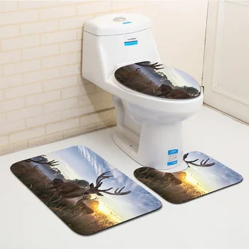 Honlaker 3Pcs HD Elk Printing Bath Toilet Mat Sets Bathroom Decorations Non-slip Bath Rugs Toilet Covers
Honlaker 3Pcs HD Elk Printing Bath Toilet Mat Sets Bathroom Decorations Non-slip Bath Rugs Toilet Covers