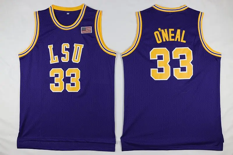 Shaq Lsu #33 Shaquille Oneal Top quality Retro Throwback Stitched Basketball Jersey Embroidery US Size XXS-XXL
Shaq Lsu #33 Shaquille Oneal Top quality Retro Throwback Stitched Basketball Jersey Embroidery US Size XXS-XXL
