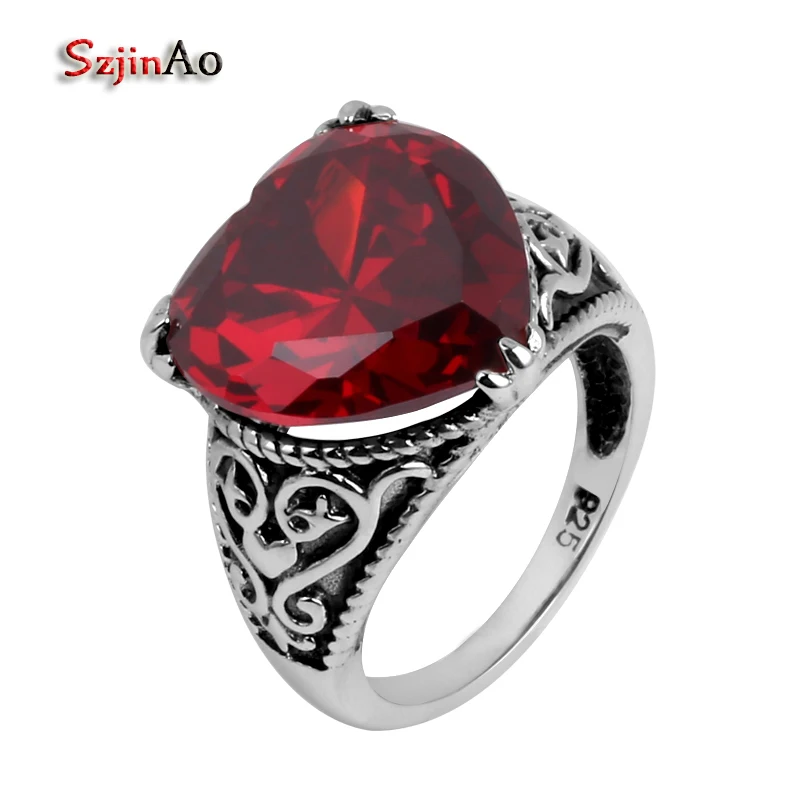 Szjinao 925 Sterling Silver Jewelry Garnet Wholesale Silver Details Antique Jewelry heart-shaped Female Wedding Ring
Szjinao 925 Sterling Silver Jewelry Garnet Wholesale Silver Details Antique Jewelry heart-shaped Female Wedding Ring