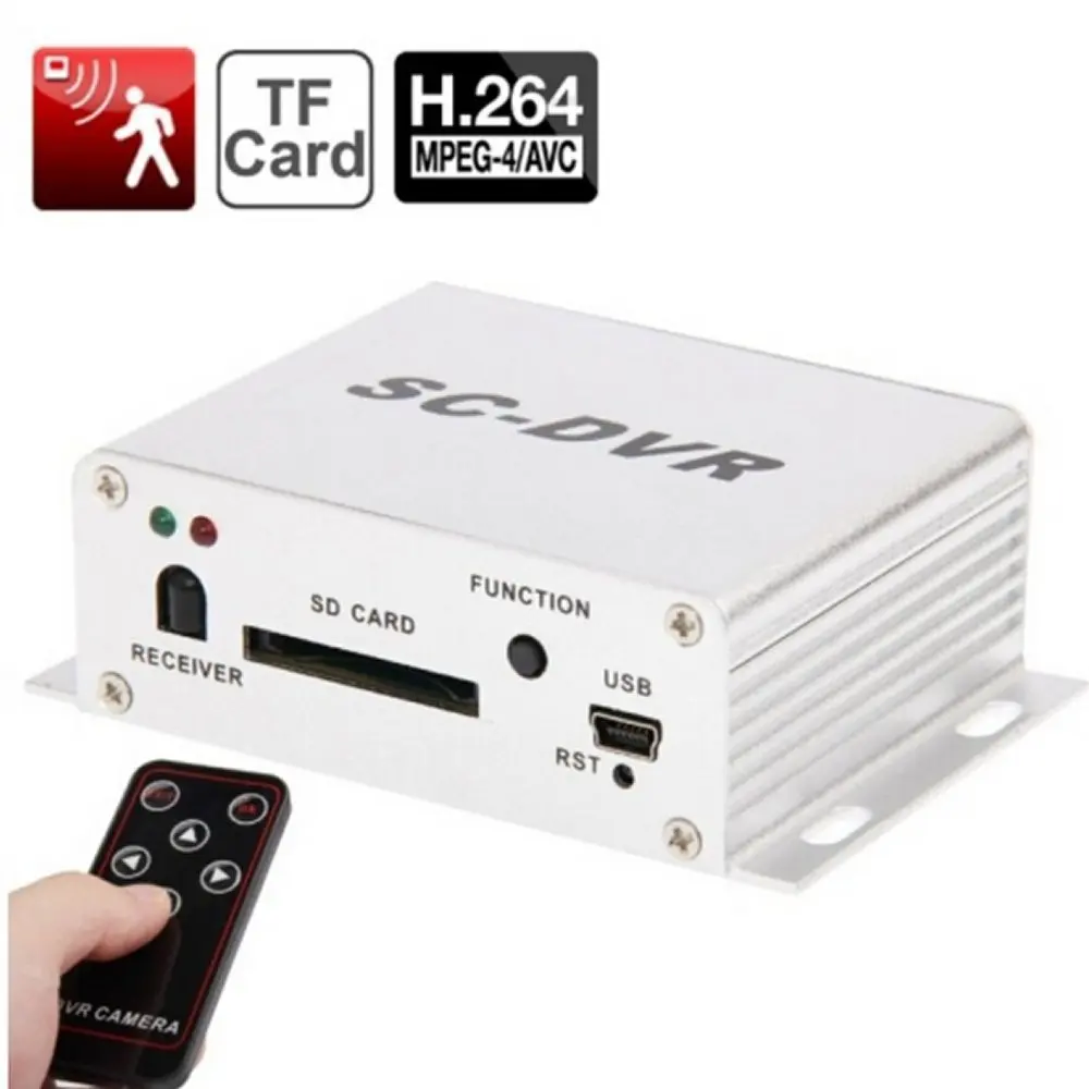 HBUDS Mini Security DVR - Sd Card Recording with Remote Control Sd Slot new style SC-DVR
HBUDS Mini Security DVR - Sd Card Recording with Remote Control Sd Slot new style SC-DVR