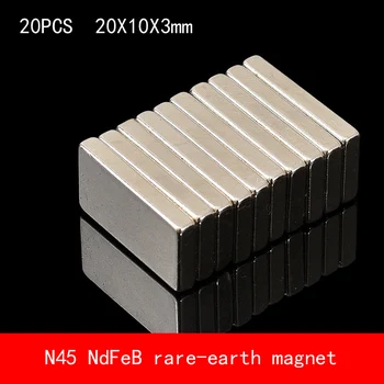 20PCS 20*10*3mm N45 Strong NdFeB rare earth permanent magnet plating Nickel 20X10X3MM
20PCS 20*10*3mm N45 Strong NdFeB rare earth permanent magnet plating Nickel 20X10X3MM