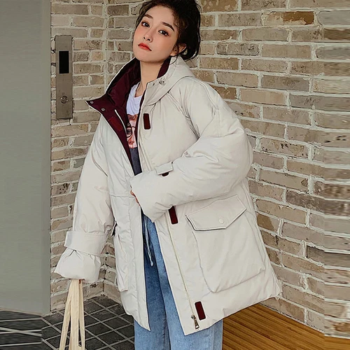 2019 Free Shipping New Fashion Padded Port Bread Garment Network Female Korean Down Garments Cotton Student Loose Coat White
2019 Free Shipping New Fashion Padded Port Bread Garment Network Female Korean Down Garments Cotton Student Loose Coat White