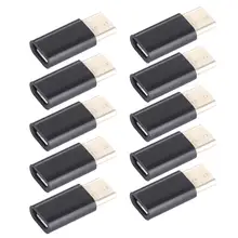 2016 Hot Selling Pink Mobile Phone Cable 10pack USB-C Type-C to Micro USB Data Charging Adapter For Samsung Galaxy Note 7 #LSN