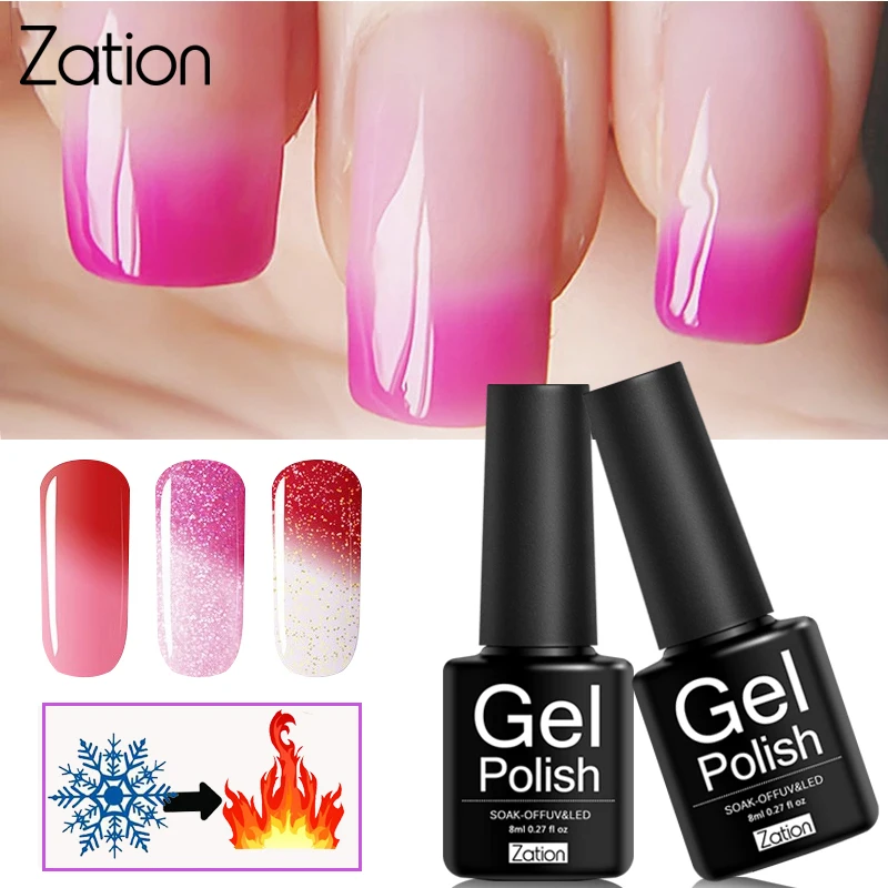 Zation 8ml Colors Enamel Semi Permanent Gel Varnish Nail Art Temperature Changing Gel Nail Polish Soak Off Thermal Gel Lacquer
Zation 8ml Colors Enamel Semi Permanent Gel Varnish Nail Art Temperature Changing Gel Nail Polish Soak Off Thermal Gel Lacquer