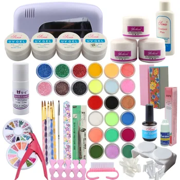Acrylic Nail Kit Extension Gel Set 9W Nail Lamp 24 Colors Nail Glitter Nail Art Decorations For Manicure Tools UV Gel Nail Set
Acrylic Nail Kit Extension Gel Set 9W Nail Lamp 24 Colors Nail Glitter Nail Art Decorations For Manicure Tools UV Gel Nail Set
