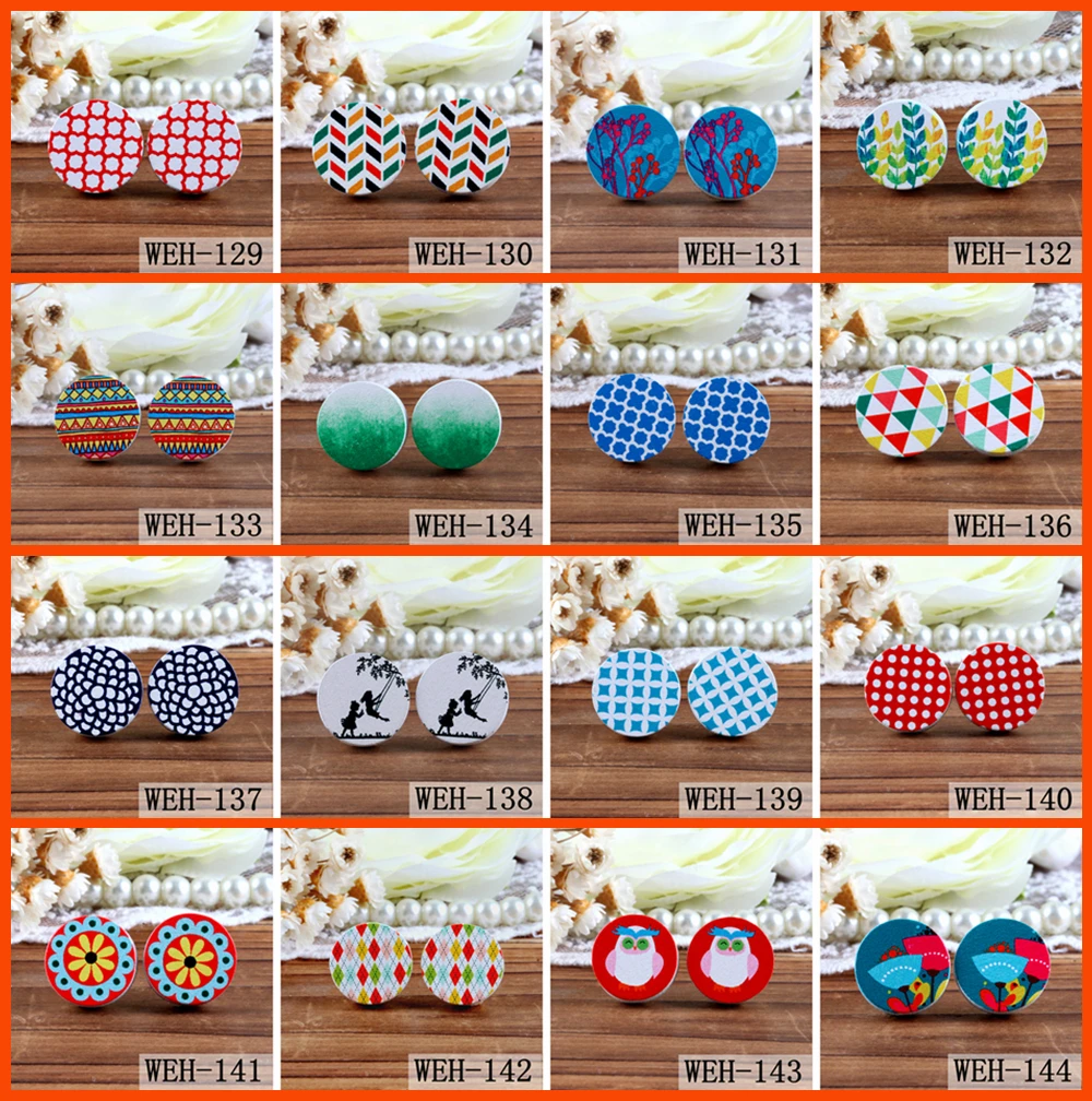 No holes 20PCS (129-144) 2OPCS 16mm Round Photo Wood Laser Cut Cabochon to make Rings, Earrings,Hair pins,Bracelets
No holes 20PCS (129-144) 2OPCS 16mm Round Photo Wood Laser Cut Cabochon to make Rings, Earrings,Hair pins,Bracelets