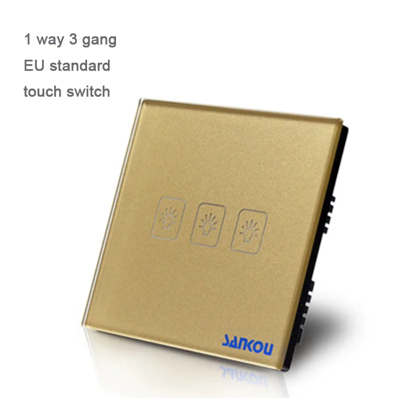 EU Standard Switch, Crystal Glass Panel wall touch Switch,803 white/black/gold Glass free shipping. 3 Gang 1 Way wall Switch
EU Standard Switch, Crystal Glass Panel wall touch Switch,803 white/black/gold Glass free shipping. 3 Gang 1 Way wall Switch