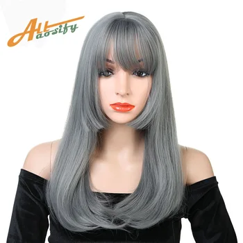 Allaosify WIG 20" Long Straight Coaplay Full Wig With Bangs For Women Synthetic Heat Resistant Fiber Natural Hair pink wig
Allaosify WIG 20" Long Straight Coaplay Full Wig With Bangs For Women Synthetic Heat Resistant Fiber Natural Hair pink wig
