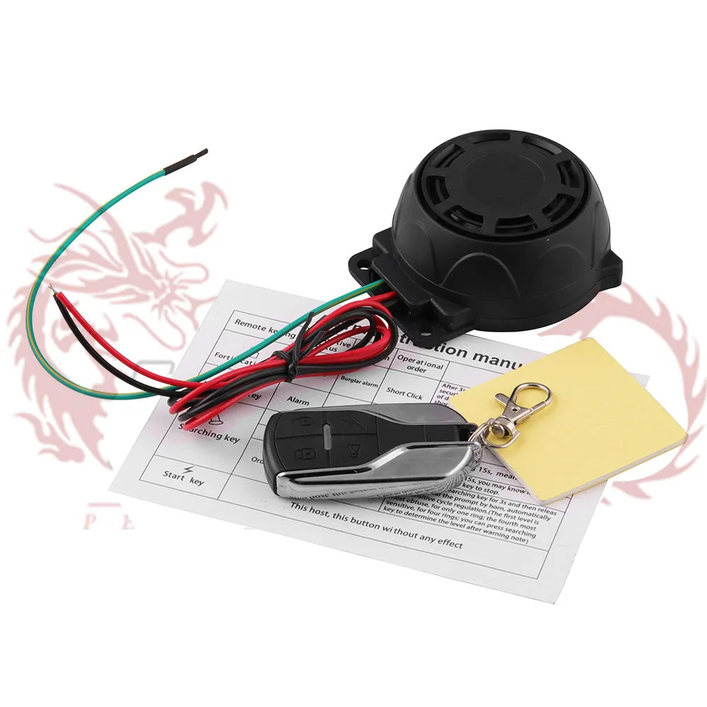 Universal Plastic Motorbike Burglar Alarm Dual Remote Control Sensor Motorcycle Moto Alarm Anti-theft Security System Warning
Universal Plastic Motorbike Burglar Alarm Dual Remote Control Sensor Motorcycle Moto Alarm Anti-theft Security System Warning
