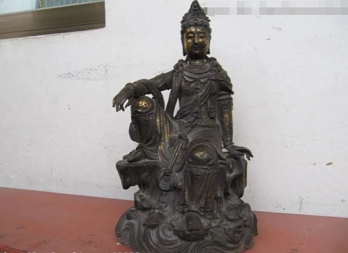 150610 S1752 12" China Buddhism Copper Bronze fastdom Avalokitesvara Kwan-Yin Guan Yin Statue
150610 S1752 12" China Buddhism Copper Bronze fastdom Avalokitesvara Kwan-Yin Guan Yin Statue