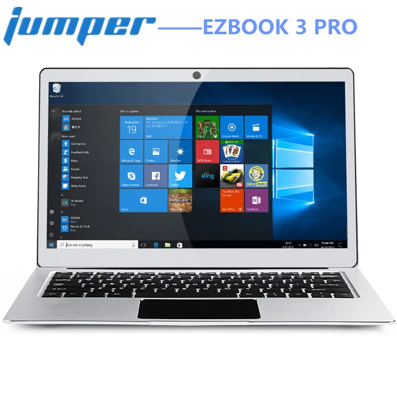 

Jumper EZBOOK 3 PRO 13.3 inch Notebook Windows 10 Home Intel Apollo Lake N3450 Quad Core 1.1GHz 6GB RAM 64GB eMMC HDMI Dual WiFi