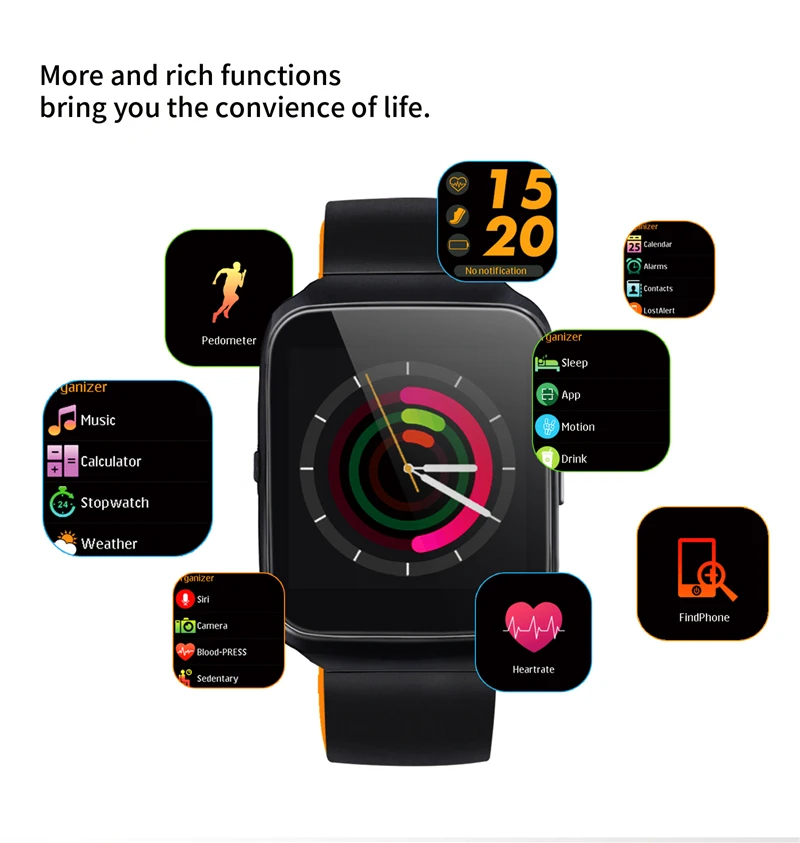 Celiadwn Bluetooth Smart Watch Blood Pressure Heart Rate Monitor Smartwatch Call Message Reminder Clock Sport Watch VS DM09 SN60
Celiadwn Bluetooth Smart Watch Blood Pressure Heart Rate Monitor Smartwatch Call Message Reminder Clock Sport Watch VS DM09 SN60