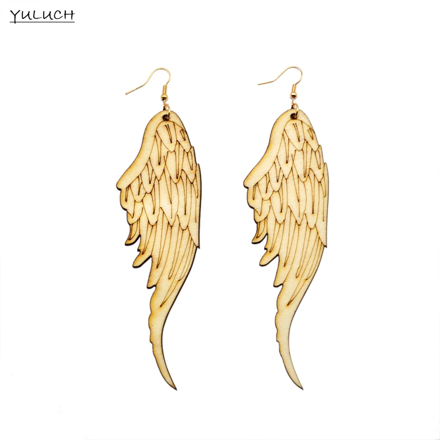 girl latest design Angel wings design Unfinished wood jewelry earring personality hollow latest african wood earrings 
girl latest design Angel wings design Unfinished wood jewelry earring personality hollow latest african wood earrings