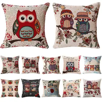 2018 Cartoon Owl Throw Pillow Cover Romantic Owl Couple Printed Cushion Cover Linen Cotton Animals Square Pillowcase
2018 Cartoon Owl Throw Pillow Cover Romantic Owl Couple Printed Cushion Cover Linen Cotton Animals Square Pillowcase