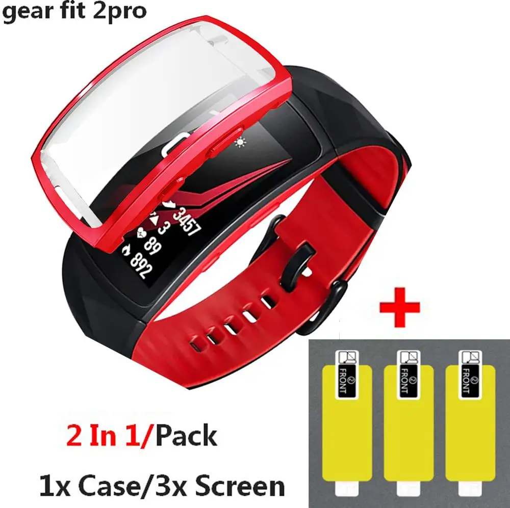 2 In1 Screen Protective film For Samsung Gear Fit Fit 2 Pro Band Protective Cover Shell for samsung gear fit2 pro Watch Case
2 In1 Screen Protective film For Samsung Gear Fit Fit 2 Pro Band Protective Cover Shell for samsung gear fit2 pro Watch Case