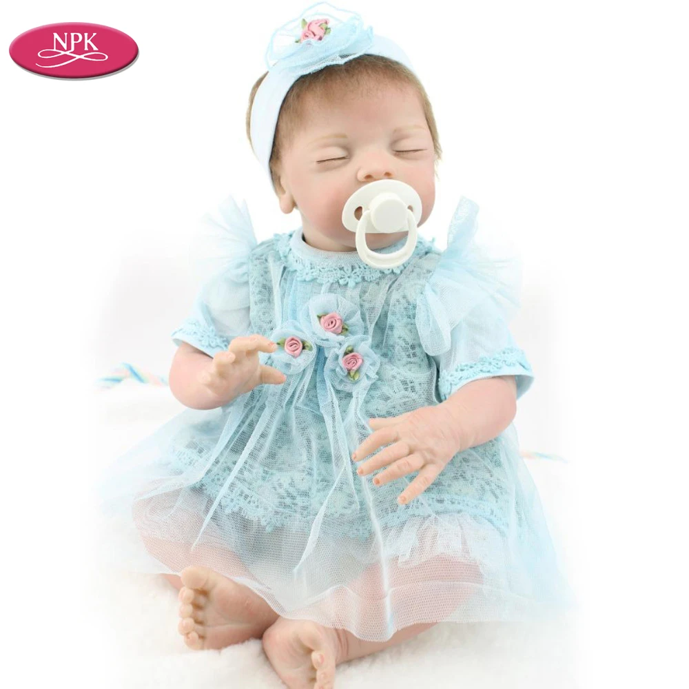 NPK Realistic Reborn Baby Dolls Hair Rooted Silicone 50CM Soft Cloth Body Lifelike Newborn Babies Doll Girl Kid Birthday Gifts
NPK Realistic Reborn Baby Dolls Hair Rooted Silicone 50CM Soft Cloth Body Lifelike Newborn Babies Doll Girl Kid Birthday Gifts