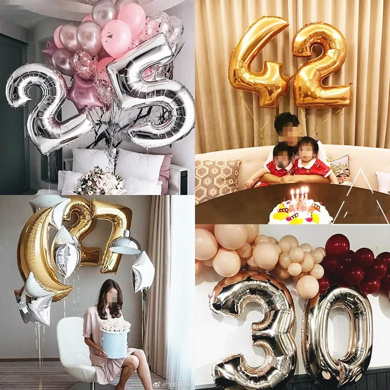 32inch Number Balloon Digital Balloons Number Foil Balloons Birthday Wedding Christmas Festival Party Decor Supplies Air Balloon
32inch Number Balloon Digital Balloons Number Foil Balloons Birthday Wedding Christmas Festival Party Decor Supplies Air Balloon
