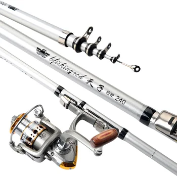 Telescopic Fishing Rod Reel Travel Portable Sea Fishing Pole 1.8m/2.1m/2.4m/2.7m/3.0m Light Rod Spinning Reel Fishing Tackle Set
Telescopic Fishing Rod Reel Travel Portable Sea Fishing Pole 1.8m/2.1m/2.4m/2.7m/3.0m Light Rod Spinning Reel Fishing Tackle Set