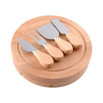 Stainless Steel Cheese Knife Kitchen Cream Knife Pizza Baking Tool Cheese Board With Drawer