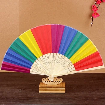 50pcs Chinese Style Rainbow Color Folding Silk Hand Fan Bamboo Rib Party Favors Wedding Gift
50pcs Chinese Style Rainbow Color Folding Silk Hand Fan Bamboo Rib Party Favors Wedding Gift