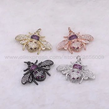 4 Pcs High quality Bugs insect micro pave Cubic Zircon tiny bugs pendant Mix color lifelike Beatles charms jewelry pendant 3176
4 Pcs High quality Bugs insect micro pave Cubic Zircon tiny bugs pendant Mix color lifelike Beatles charms jewelry pendant 3176
