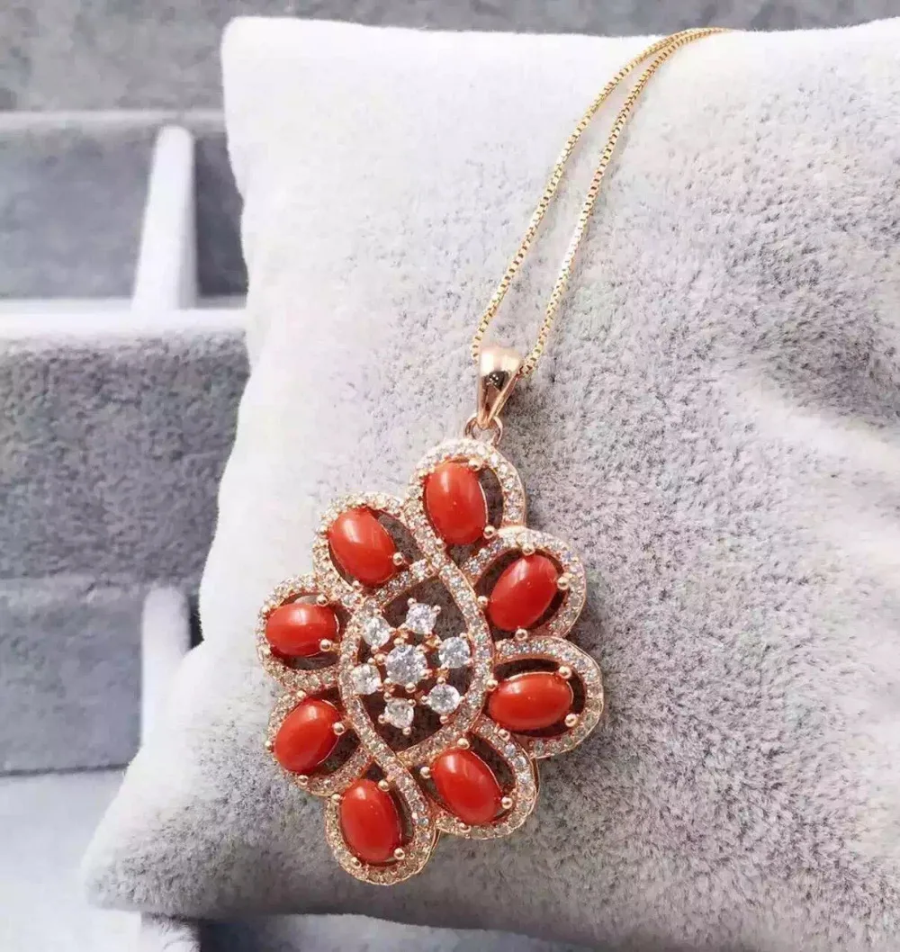 natural red precious coral pendant S925 silver Natural gemstone Pendant Necklace trendy Luxury round string women fine jewelry
natural red precious coral pendant S925 silver Natural gemstone Pendant Necklace trendy Luxury round string women fine jewelry