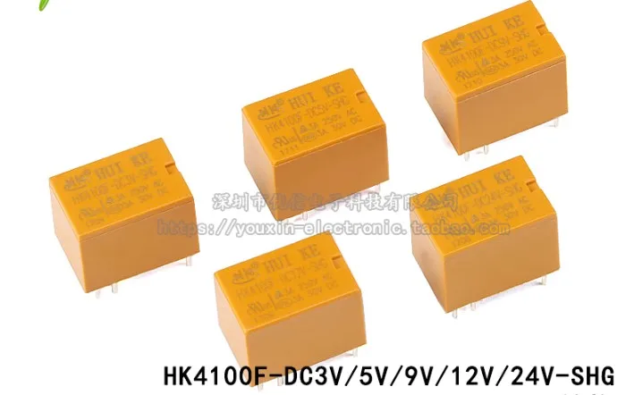 HK4100F-DC3V 5V 12V 24V-SHG 3A 6Pin 250VAC/30VDC 4100 electric relays ( A set of transformations ) 
HK4100F-DC3V 5V 12V 24V-SHG 3A 6Pin 250VAC/30VDC 4100 electric relays ( A set of transformations )