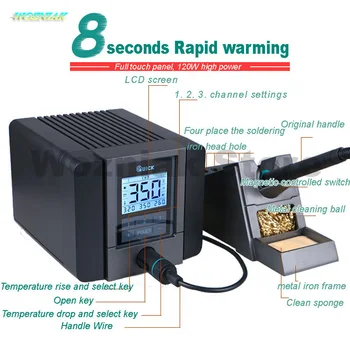 QUICK TS1200A Best Quality lead-free soldering station electric iron 120W anti-static soldering 8 second fast heating Welding
QUICK TS1200A Best Quality lead-free soldering station electric iron 120W anti-static soldering 8 second fast heating Welding