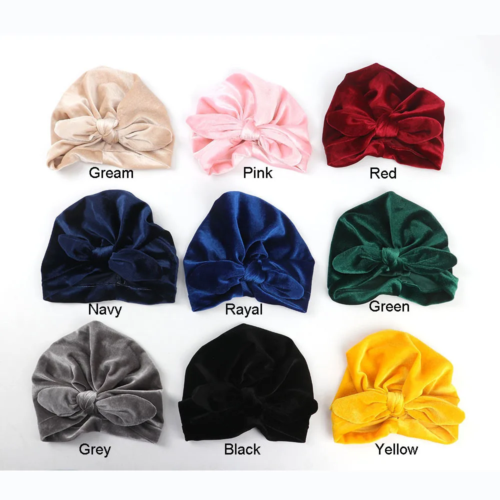 1pc Fashion Newborn Baby Boys Girls Gold Velvet Knot Bow Beanies Toddler Kids Soft Indian Hat Caps Children's Headwear
1pc Fashion Newborn Baby Boys Girls Gold Velvet Knot Bow Beanies Toddler Kids Soft Indian Hat Caps Children's Headwear