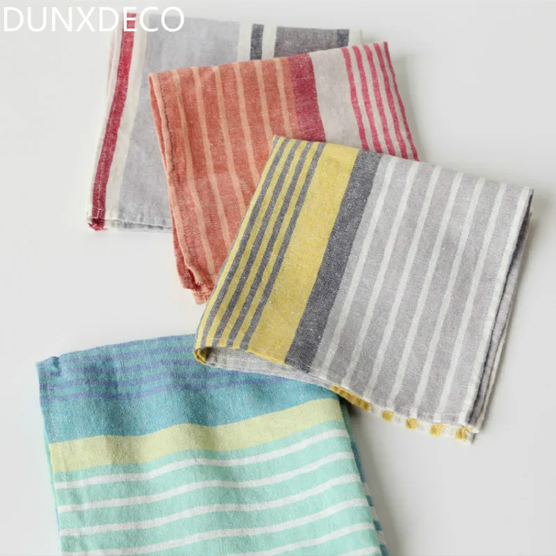 DUNXDECO Table Placemat Linen Tea Towel Napkin Party Decoration Fresh Green Stripe Fabric Cover Plate Mat
DUNXDECO Table Placemat Linen Tea Towel Napkin Party Decoration Fresh Green Stripe Fabric Cover Plate Mat