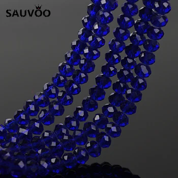 SAUVOO 2Strand/lot Royal Blue Crystal Beads 4MM 6MM 8MM Faceted Natural Stones Beading Charms for DIY Jewelry Making Wholesale
SAUVOO 2Strand/lot Royal Blue Crystal Beads 4MM 6MM 8MM Faceted Natural Stones Beading Charms for DIY Jewelry Making Wholesale