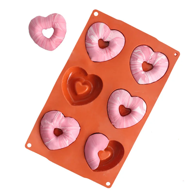 Cute Love Heart Donut Mold Desserts Bakery Tool Doughnut Cake Mould Chocolate Biscuit Baking Silicone Muffin Cup Kitchen Gadget
Cute Love Heart Donut Mold Desserts Bakery Tool Doughnut Cake Mould Chocolate Biscuit Baking Silicone Muffin Cup Kitchen Gadget