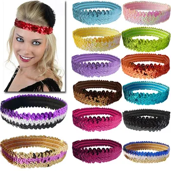 Sequin headbands,hair bands,daisy flower headband elastic bands 60pc/lot 32 color 
Sequin headbands,hair bands,daisy flower headband elastic bands 60pc/lot 32 color